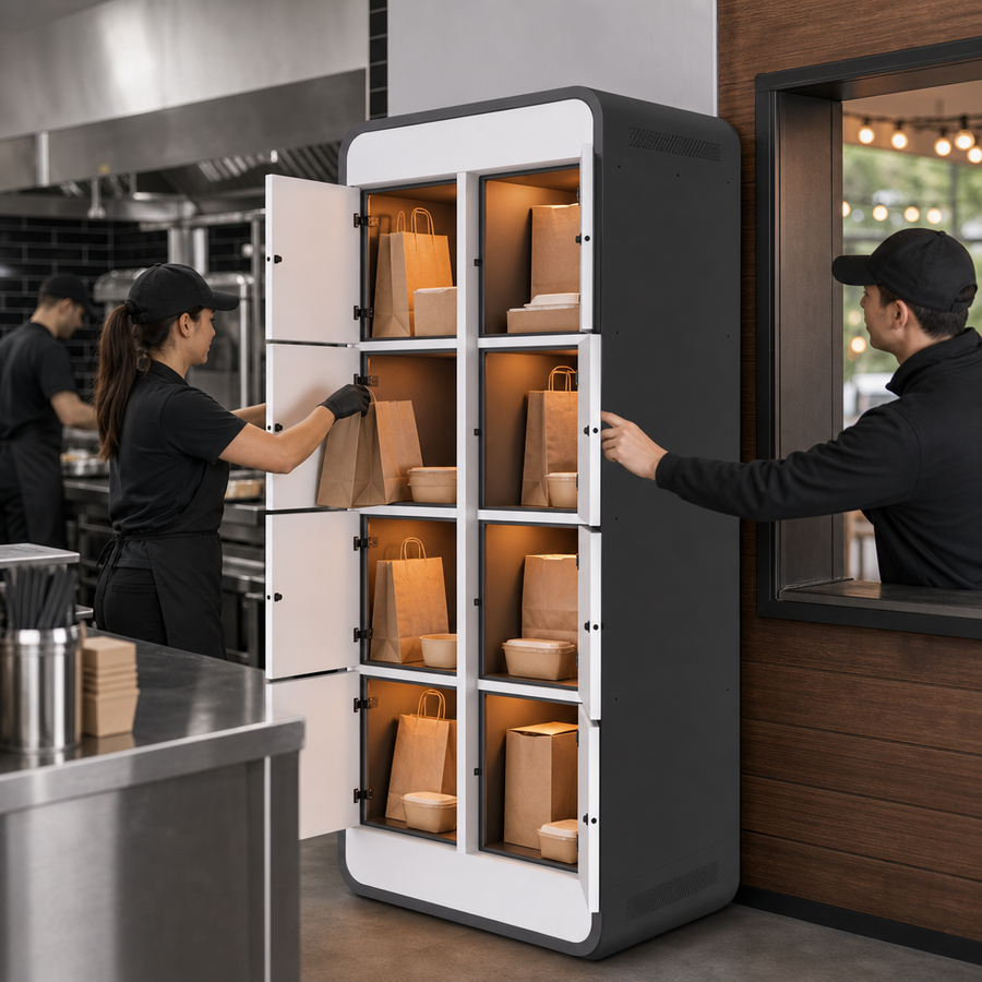 Heated Eight-Cubby Pass-Through Design