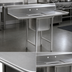 Thumbnail image #3 for Eagle Group 414 Series Single-Compartment Stainless Steel Sink with Dual Drainboards, 60-1/2 Inch Wide