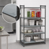 Thumbnail image #3 for Cambro Camshelving Basics Plus 4-Tier Solid Stationary Starter Unit, 18 x 54 x 64 Inches, Brushed Graphite