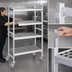Thumbnail image #3 for Fermostock 4-Tier Mobile Polymer Shelving Unit, 64