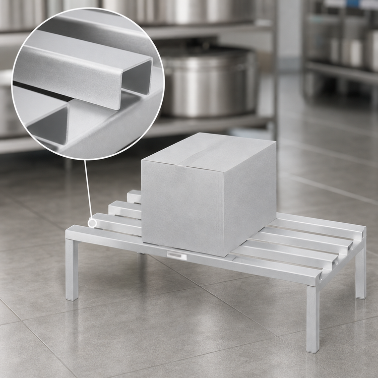 Product image #3 for Channel Manufacturing Standard Series Aluminum C-Channel Dunnage Rack, 54 x 20 x 12 Inches, 2,500 lb. Capacity