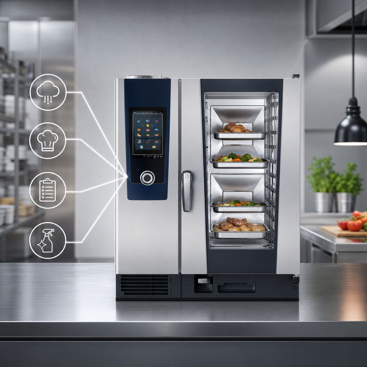 Product image #3 for RATIONAL iCombi Pro 10-Half Size Electric Combi Oven, 208/240V, 3-Phase