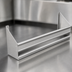 Thumbnail image #3 for Advance Tabco Prestige Signature Series 12-Inch Single-Tier Stainless Steel Speed Rail, 3-Bottle Capacity