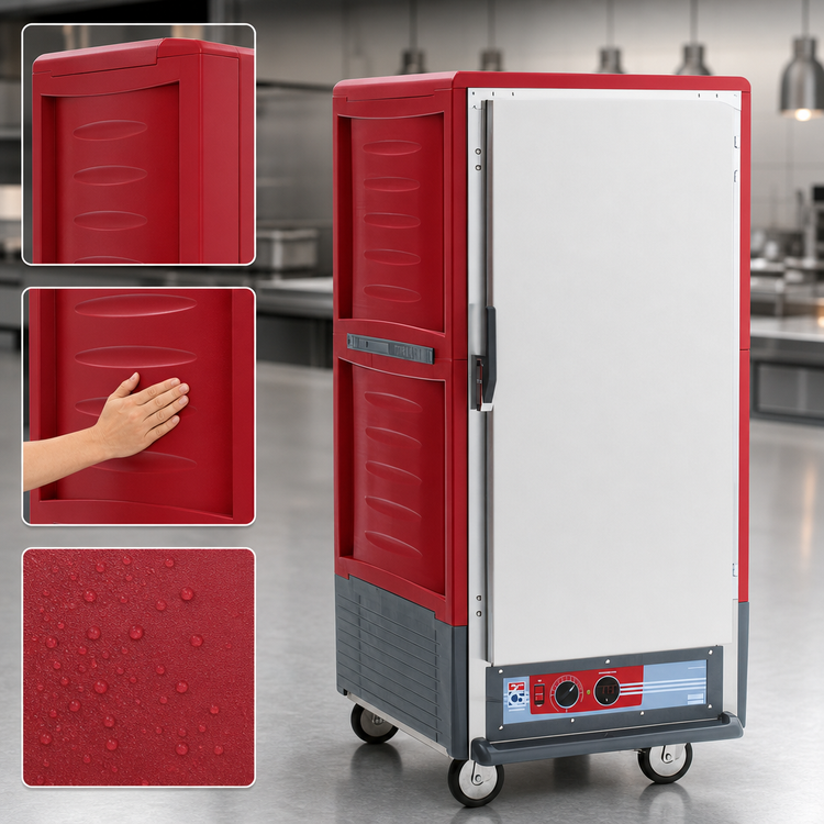 Product image #3 for Metro C5 3 Series 3/4-Height Heated Holding Cabinet with Solid Door and Universal Wire Slides