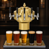 Thumbnail image #3 for Glastender Zeus Countertop 5-Faucet Glycol-Cooled Draft Dispensing Tower with Brass Finish