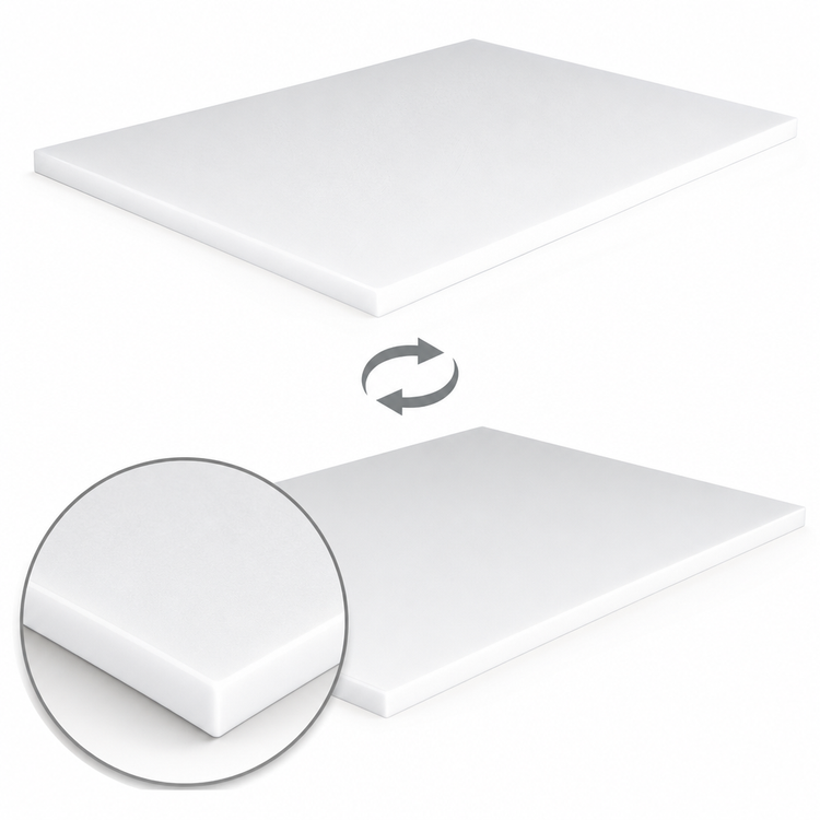 Product image #3 for John Boos Reversible Poly Replacement Work Table Top for TC, M & GMT Tables, 120"W x 36"D x 1/2" Thick