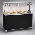 Thumbnail image #3 for Vollrath 2-Series Affordable Portable™ 3872346A 46-Inch Mobile Utility Station, Stainless Top, Lighted Breath Guard & Sliding-Door Storage