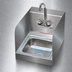 Thumbnail image #3 for Advance Tabco Special Value Series Wall Mounted Hand Sink with Side Splashes and Splash-Mounted Faucet