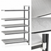 Thumbnail image #3 for Cambro Camshelving Elements XTRA Stationary Add-On Polymer Shelving Unit, 24 x 48 x 84 Inches, 5-Tier, Solid, Speckled Gray