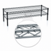 Thumbnail image #3 for QuadTruss 2-Tier Chrome Wire Merchandise Shelving Unit, 60 x 14 x 14 Inches