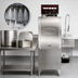 Thumbnail image #3 for CMA Dishmachines 180-TS High Temperature Single-Rack Straight-Thru Split-Door Pot & Pan Dishwasher