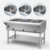 Thumbnail image #3 for Eagle Group 48-Inch Electric Open-Base Hot Food Table with Stainless Steel Base, 3 Dry Wells, 120V