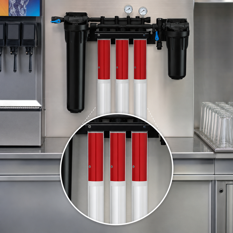 Product image #3 for Everpure High Flow CSR Triple-XCLM+ Triple-Cartridge Fountain Filtration System