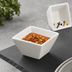 Thumbnail image #3 for American Metalcraft Prestige 1-1/2 oz Square Porcelain Sauce Cup