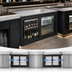 Thumbnail image #3 for True Premier Bar Pass-Thru Two-Section Refrigerated Back Bar Cooler, 60 In Wide, 4 Sliding Glass Doors