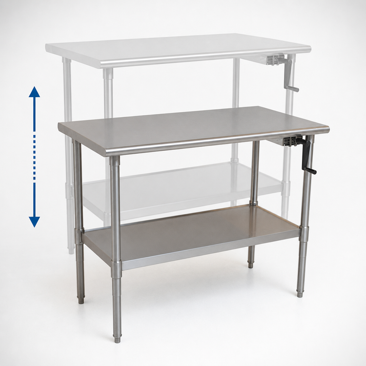Product image #3 for AdjusTable ADA/Ergonomic Height Adjustable Stainless Steel Work Table