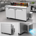 Thumbnail image #3 for Turbo Air M3 Series Two-Section Sandwich/Salad Prep Table Refrigerator, 60-1/4 Inch Wide, 16-Pan Top