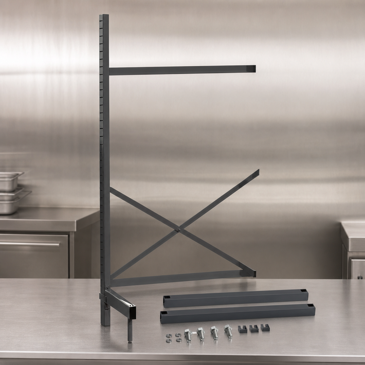 Product image #3 for Metro SmartLever 86-Inch High Add-On Cantilevered Shelving Kit for 42 x 18 Inch Shelves