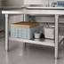 Thumbnail image #3 for Eagle Group 48-Inch W x 24-1/8-Inch D 18-Gauge 300 Series Stainless Steel Dishtable Undershelf