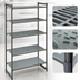 Thumbnail image #3 for Cambro Camshelving Basics Plus 5-Shelf Stationary Starter Unit, 18 x 36 x 84 Inches, Vented and Solid, Brushed Graphite