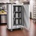 Thumbnail image #3 for Classic Carter Mobile Insulated Banquet Holding Cabinet for Pre-Plated Food, 90 Covered Plates, Single Door, Stainless Steel
