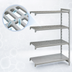 Thumbnail image #4 for Cambro Camshelving Premium 24-Inch Deep x 54-Inch Wide x 84-Inch High Stationary 4-Shelf Vented and Solid Add-On Polymer Shelving Unit