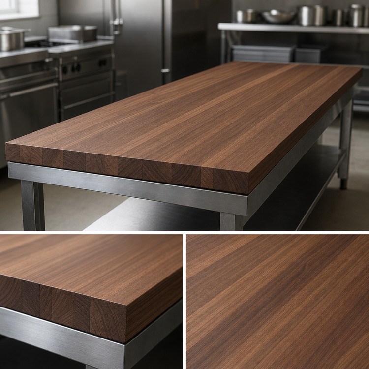 Product image #3 for John Boos Boos Block 72-Inch x 32-Inch x 3-Inch American Black Walnut Wood Countertop
