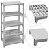 Thumbnail image #4 for Cambro Camshelving Premium 21 x 72 Inch 5-Shelf Vented and Solid Polymer Shelf Kit, Speckled Gray