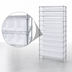 Thumbnail image #3 for Quantum Stationary Bin Wire Shelving System with 12 Shelves and 88 Clear Bins, 36