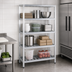 Thumbnail image #3 for New Age T-Bar Series 4-Tier Cantilevered Aluminum Shelving Unit, 72