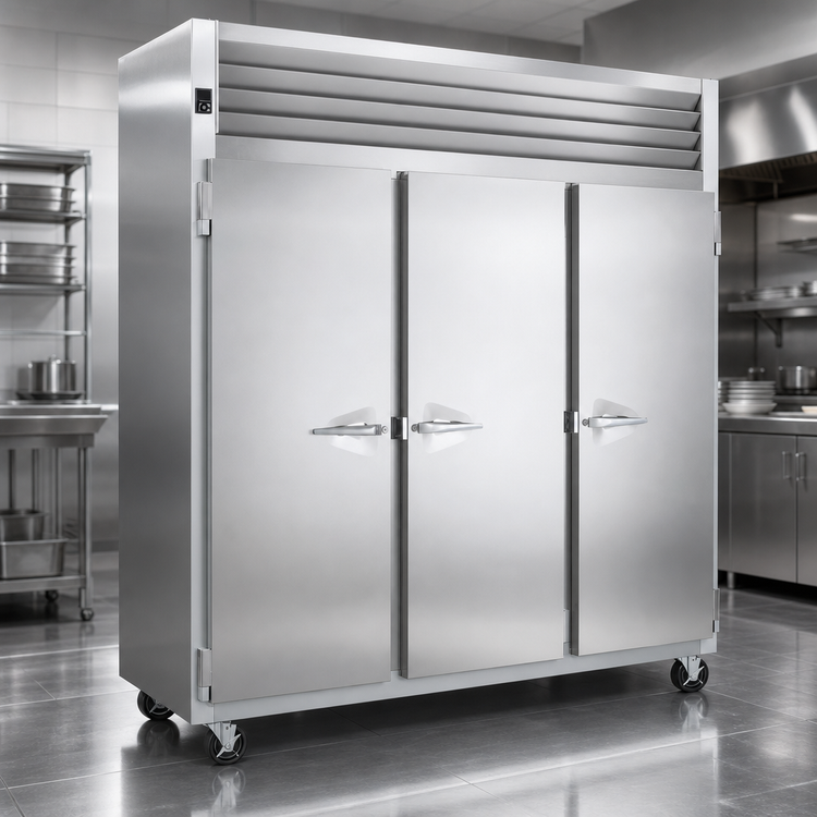 Product image #3 for Traulsen Spec-Line RHF332WP-FHS Three-Section Full-Height Pass-Thru Heated Holding Cabinet with Smart Control