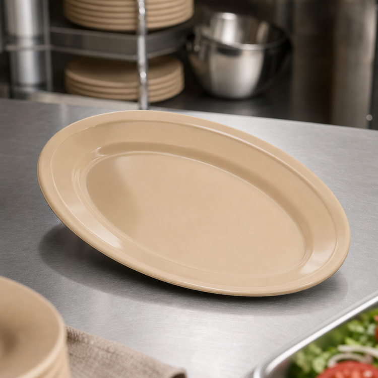 Product image #4 for Dallas Ware® Oval Melamine Platter, 9-1/4 x 6-1/4 Inch, Tan