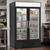 Thumbnail image #4 for Beverage Air MarketMax 2-Section Reach-In Glass Door Freezer Merchandiser, 35.08 Cu. Ft., Bottom-Mounted Self-Contained Refrigeration