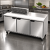 Thumbnail image #4 for Beverage-Air 72-Inch Three-Section Sandwich Prep Table Refrigerator with 8-Pan Top and 10-Inch Cutting Board