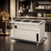 Thumbnail image #3 for Thurmaduke EPW-3-CBPG Ganged Portable 3-Well Waterless Hot Food Steamtable with Cutting Board