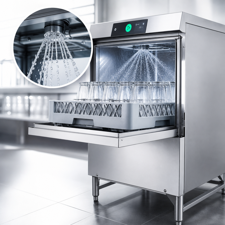 Product image #3 for Hobart Advansys Low-Temp Chemical Sanitizing Undercounter Dishwasher/Glasswasher with PuriRinse and 6-Inch Leg Stand