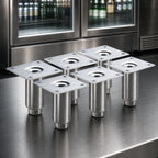 Thumbnail image #3 for Krowne BS-103 4-Inch Stainless Steel Legs for Back Bar Coolers, Set of 6