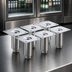 Thumbnail image #3 for Krowne 4-Inch Stainless Steel Back Bar Cooler Legs, Set of 6