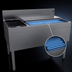 Thumbnail image #3 for Glastender 42-Inch x 24-Inch Underbar Ice Bin/Cocktail Unit with Left Bottle Well and 10-Circuit Cold Plate
