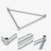 Thumbnail image #3 for Eagle Group 3-Sided Double Truss Shelving Frame, 72 x 21 Inch, Chrome-Plated Steel