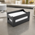Thumbnail image #3 for American Metalcraft Rectangular Powder-Coated Steel Napkin Caddy, 9 x 5 x 4-1/2 Inches