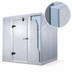 Thumbnail image #3 for AmeriKooler Indoor Floorless Walk-In Cooler with Remote R-448A Refrigeration, 6 Ft. x 6 Ft. x 7 Ft. 2 In. H