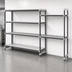 Thumbnail image #3 for Camshelving Elements XTRA 60-Inch x 21-Inch x 84-Inch Stationary Add-On Polymer Shelving Unit, 4-Shelf, Vented & Solid, Speckled Gray