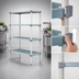 Thumbnail image #3 for MetroMax Q Stationary 4-Shelf Starter Polymer/Wire Shelving Unit, 24