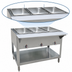 Thumbnail image #3 for BK Resources 43-Inch Natural Gas 3-Well Open Well Steam Table with Cutting Board Shelf and Adjustable Undershelf