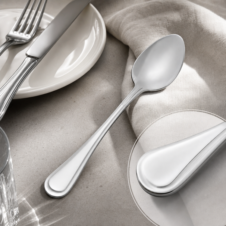 Product image #3 for Avalon 7-3/8 Inch Extra-Heavy Weight 18/8 Stainless Steel Mirror Finish Iced Tea Spoon