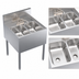 Thumbnail image #3 for Krowne Royal Series 24 x 24 Inch Stainless Steel Two-Compartment Underbar Sink Unit with Deck Mount Faucet
