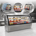 Thumbnail image #3 for KoolMore 82-Inch Curved Glass Refrigerated Deli Display Case, 32 Cu. Ft., Stainless Steel