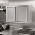 Thumbnail image #3 for Eagle Group 36-Inch Wall-Mounted Stainless Steel Cabinet with Hinged Doors and Fixed Shelf