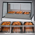 Thumbnail image #3 for Federal Industries High Volume Series SG5048HD Countertop 3-Well Full-Service Heated Deli Case, Wet/Dry Heat, 50-1/8-Inch Wide